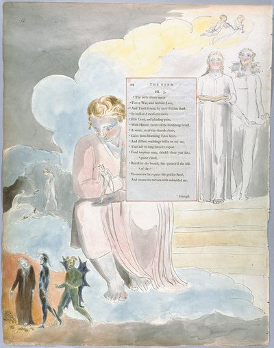 The Poems of Thomas Gray, Design 64, The Bard 12 by William Blake